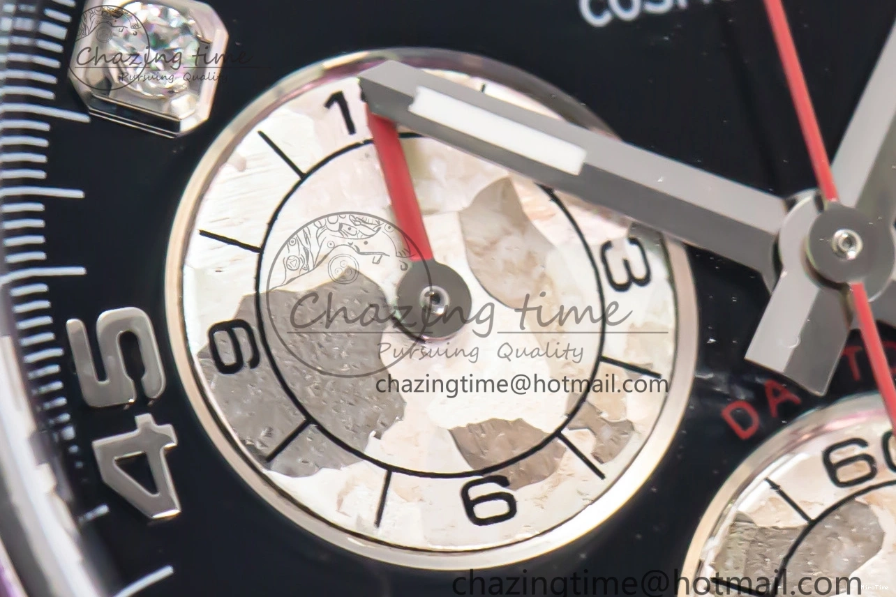 MiroTime 1226 Sleek Custom Daytona 116520 RBOW Rainbow Clean Best Edition Black Dial on SS Bracelet SA 1730